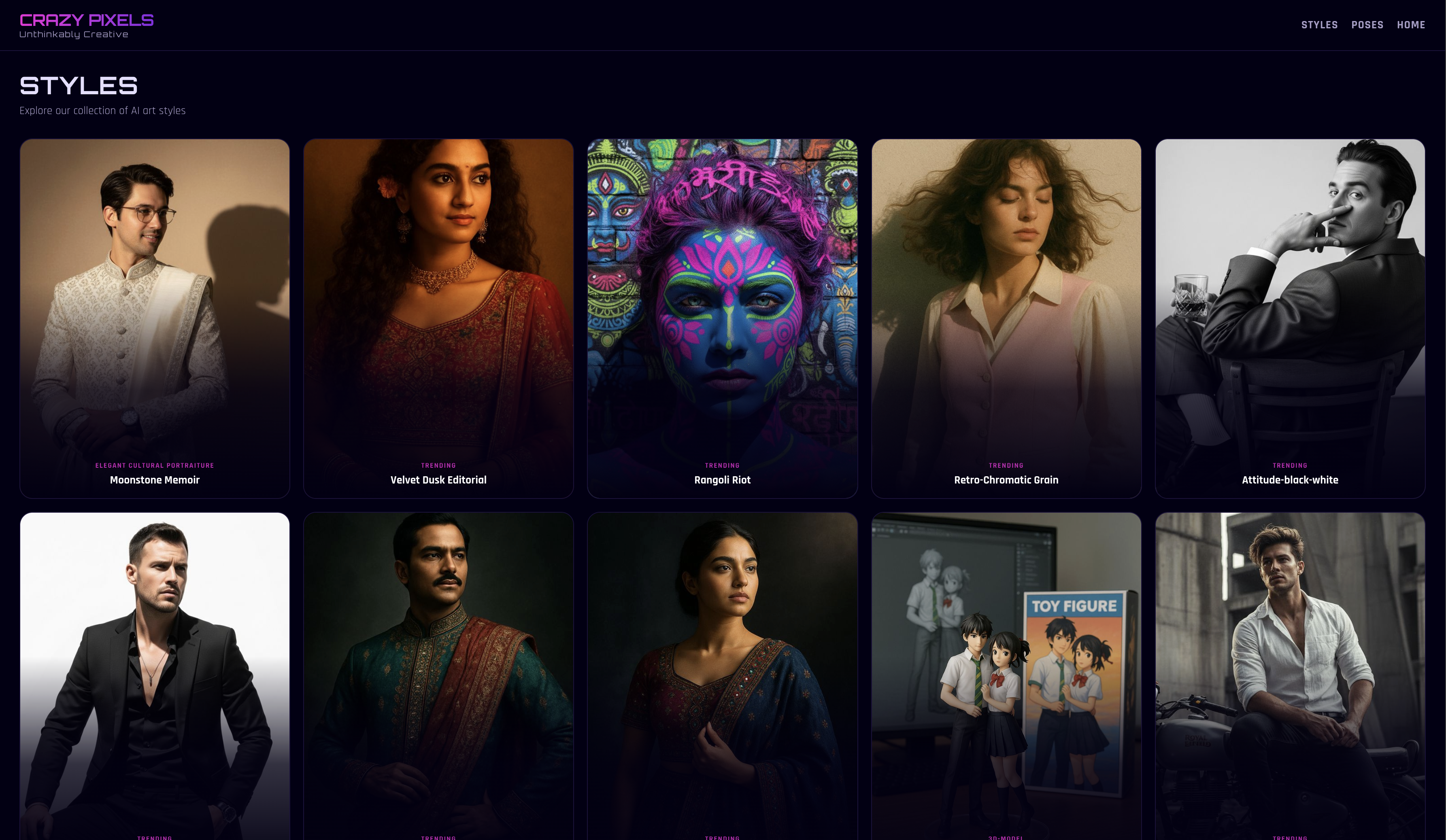 AI Style Library preview