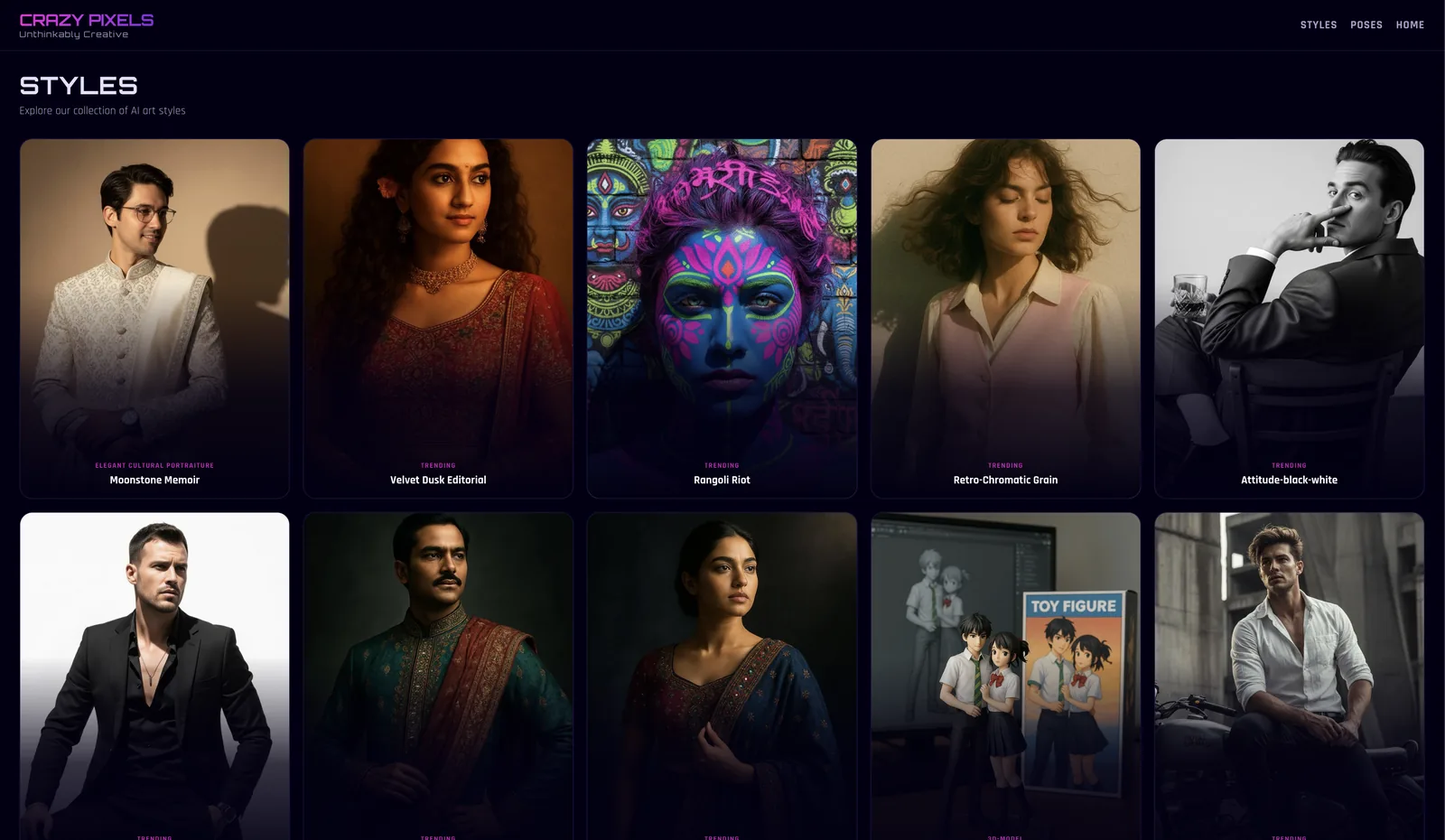AI Style Library preview